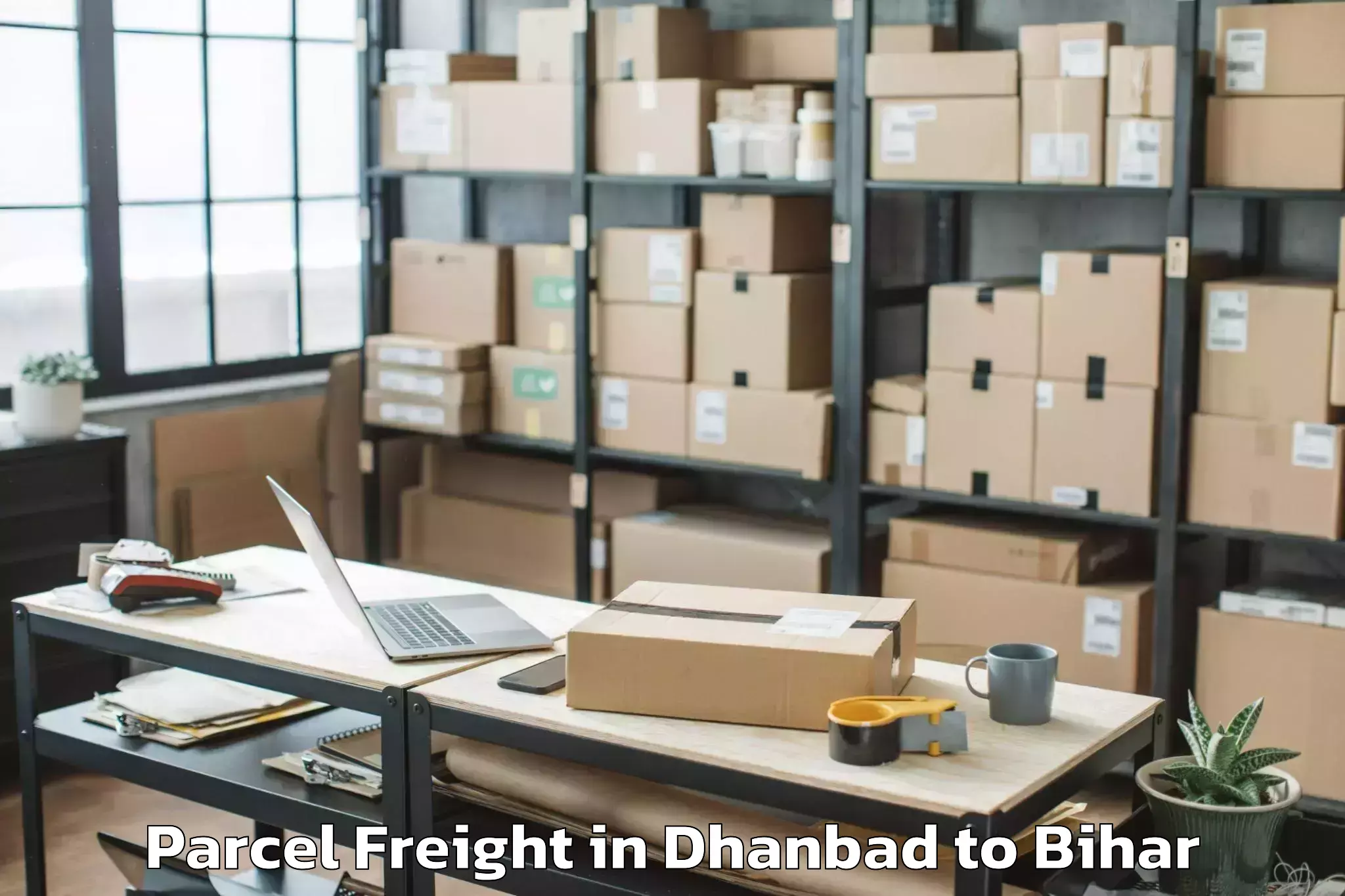 Easy Dhanbad to Mahishi Parcel Freight Booking